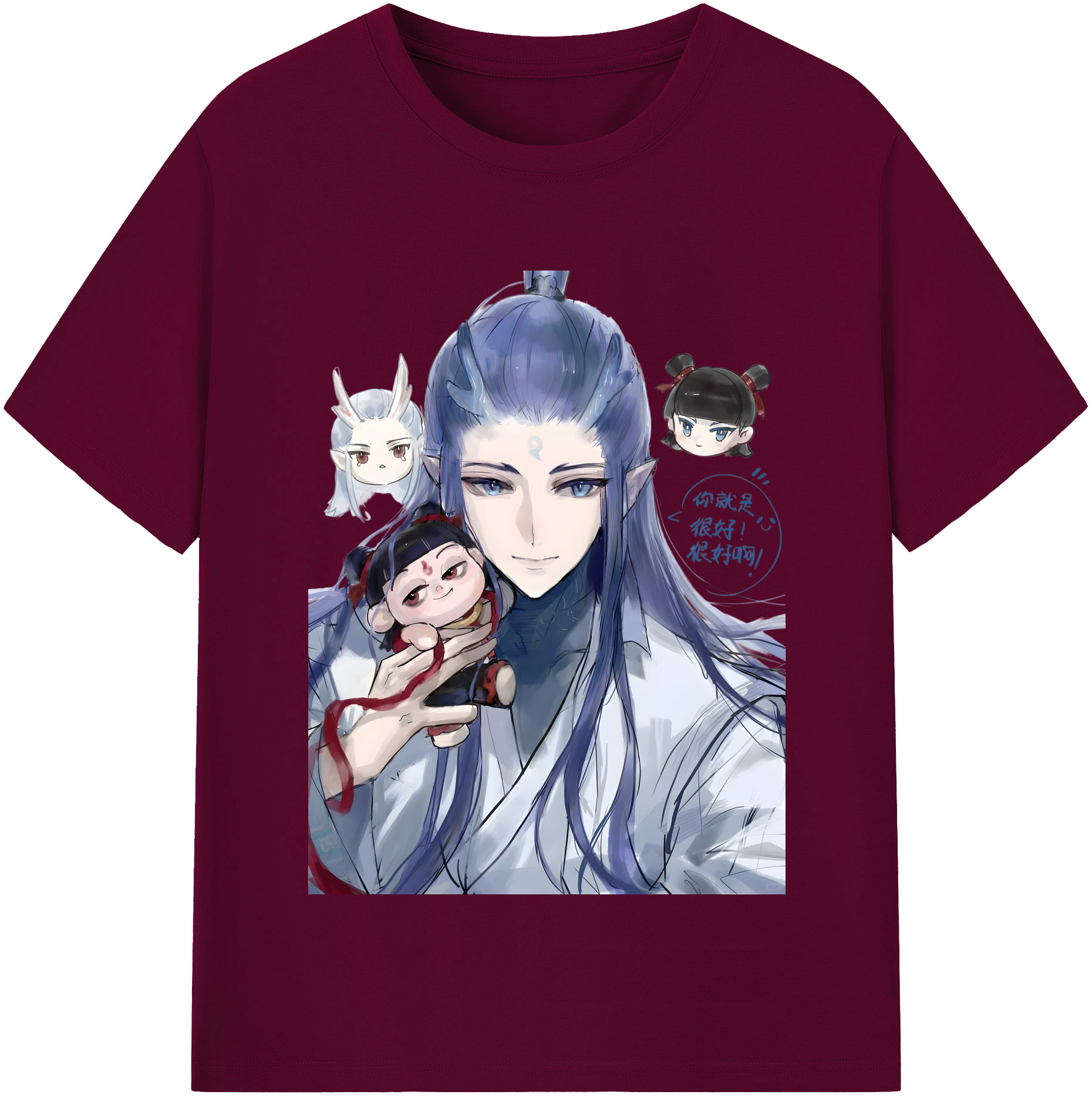 （画像用） Ne Zha 2 ナタ 魔童の大暴れ レディースカジュアルプリントTシャツ（綿100％）